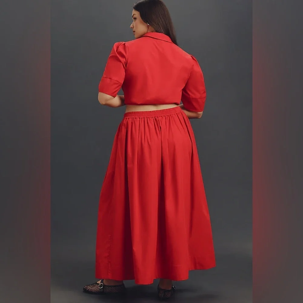 NWT! Anthropologie Maeve Pull-On Circle Skirt - Multiple Sizes 🍊 - Picture 3 of 8